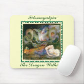 Fibromyalgia, der Drache innerhalb… Mousepad (Mit Mouse)