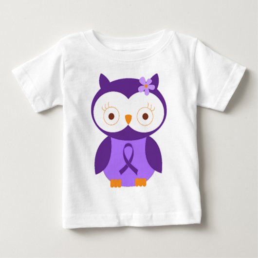 Fibromyalgia-Eule Baby T-shirt (Vorderseite)