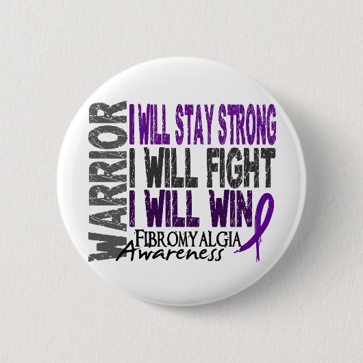 Fibromyalgia-Krieger Button (Vorderseite)