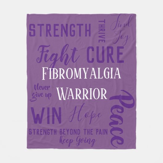 Fibromyalgia-Kriegersdecke Fleecedecke (Vorderseite)