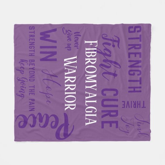 Fibromyalgia-Kriegersdecke Fleecedecke (Vorderseite (Horizontal))