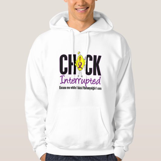 Fibromyalgia-Küken unterbrochen Hoodie (Vorderseite)