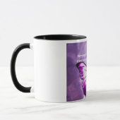 Fibromyalgia-lila Schmetterlings-Inspirational Tasse (Links)