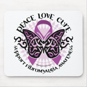 Fibromyalgia-Schmetterling Stammes- Mousepad