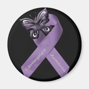 Fibromyalgia-Schmetterlings-Band-Magnet Magnet