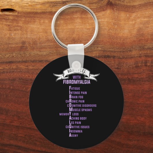 Fibromyalgia Sonie Amp Fibro Awareness This Is  Schlüsselanhänger (Vorderseite)