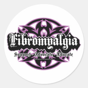 Fibromyalgia Stammes- Runder Aufkleber
