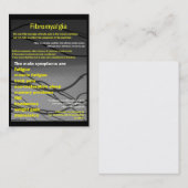 Fibromyalgia-Visitenkarte - Bewusstseinstag Visitenkarte (Vorne/Hinten)