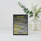 Fibromyalgia-Visitenkarte - Bewusstseinstag Visitenkarte (Stehend Vorderseite)