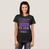Fibromyalgia Warrior Disease Awareness Ribbon T-Shirt (Vorne ganz)
