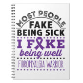 Fibromyalgia Warrior Fake Being Well Notizblock (Vorderseite)