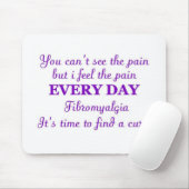 Fibromyalgia - Zeit für eine Heilung Mousepad (Mit Mouse)