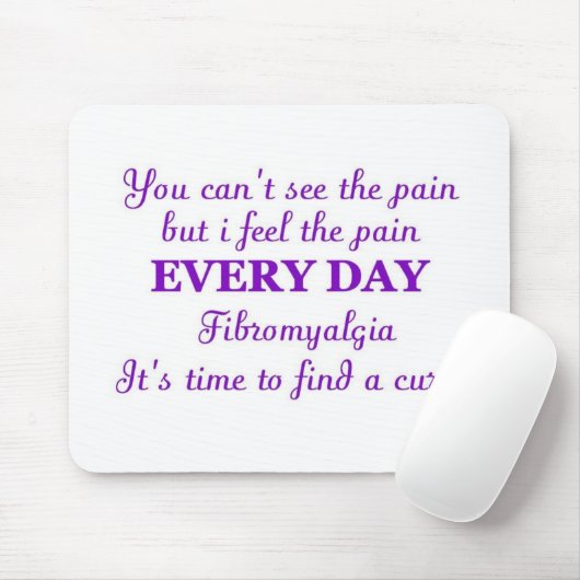 Fibromyalgia - Zeit für eine Heilung Mousepad (Mit Mouse)