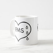 Fibromyalgiahumaneness-Kampagnen-Tasse Kaffeetasse (Vorderseite Links)