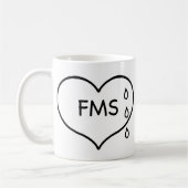 Fibromyalgiahumaneness-Kampagnen-Tasse Kaffeetasse (Links)