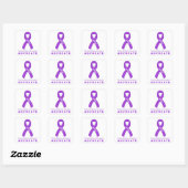 Fibromyalgie Advocate White Square Sticker (Blatt)