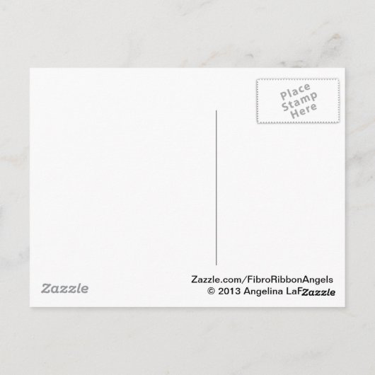 Fibromyalgie Angel Postkarte (Rückseite)