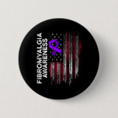 Fibromyalgie Awareness Survivor Proud Warrior 11 Button (Vorderseite)
