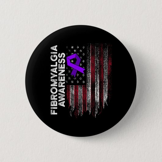 Fibromyalgie Awareness Survivor Proud Warrior 11 Button (Vorderseite)