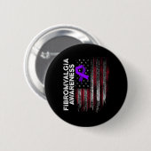Fibromyalgie Awareness Survivor Proud Warrior 11 Button (Vorne & Hinten)