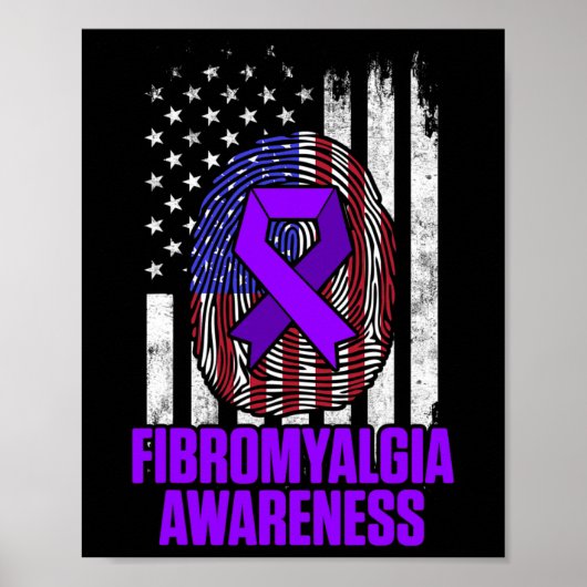 Fibromyalgie Awareness Survivor Proud Warrior 12 Poster (Vorne)