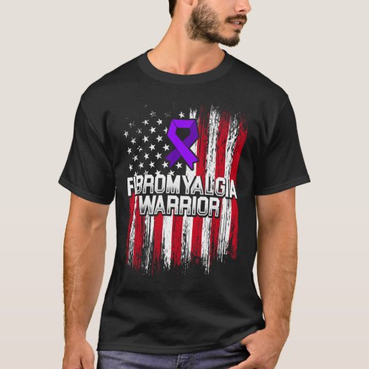Fibromyalgie Awareness Survivor Proud Warrior T-Shirt (Vorderseite)