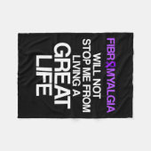 Fibromyalgie Awareness Survivor Stopp-Krieger 1 Fleecedecke (Vorderseite (Horizontal))