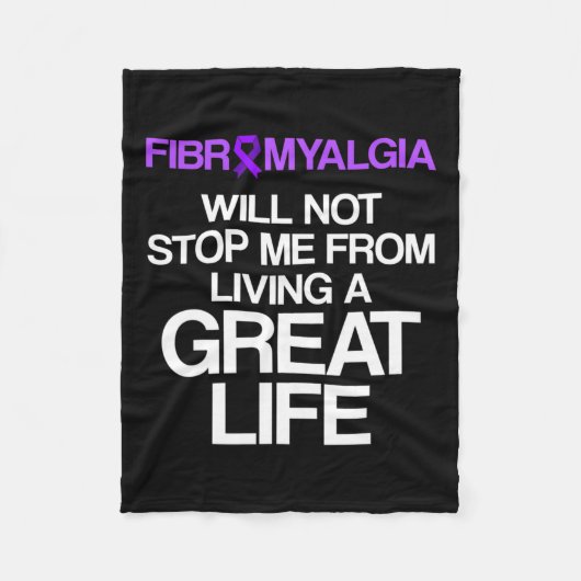 Fibromyalgie Awareness Survivor Stopp-Krieger 1 Fleecedecke (Vorderseite)