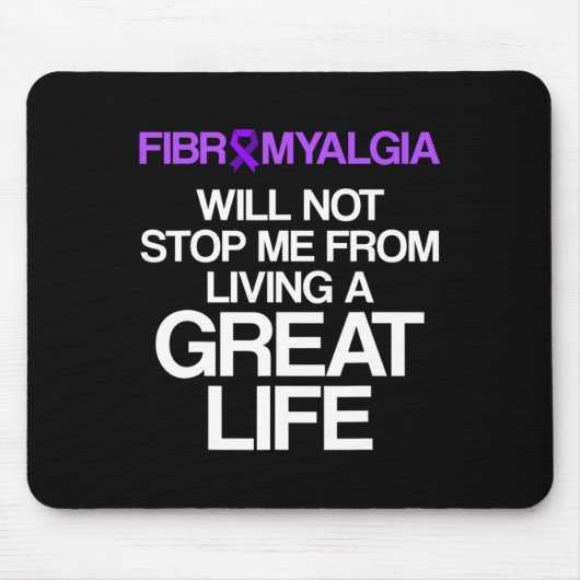 Fibromyalgie Awareness Survivor Stopp-Krieger 1 Mousepad (Vorne)
