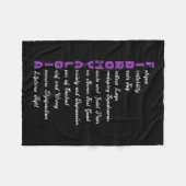 Fibromyalgie bedeutet chronische Schmerzen Fibro F Fleecedecke (Vorderseite (Horizontal))