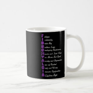 Fibromyalgie bedeutet chronische Schmerzen Fibro F Kaffeetasse