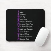 Fibromyalgie bedeutet chronische Schmerzen Fibro F Mousepad (Mit Mouse)