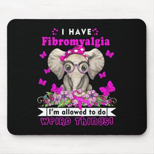 Fibromyalgie Bewusstsein 1 Mousepad (Vorne)