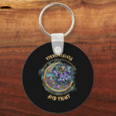 - Fibromyalgie Bewusstsein 23 Schlüsselanhänger (Vorderseite)