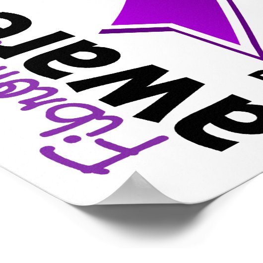 Fibromyalgie Bewusstsein 5 Poster (Ecke)