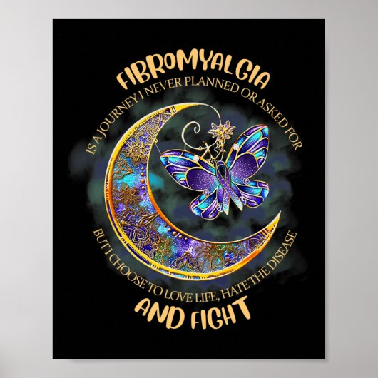 - Fibromyalgie Bewusstsein 8 Poster (Vorne)
