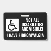 Fibromyalgie-Bewusstsein Ausweis (Vorderseite)