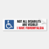 Fibromyalgie-Bewusstsein Autoaufkleber (Vorne)