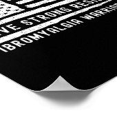 Fibromyalgie Bewusstsein Brave Strong Resilient Wa Poster (Ecke)
