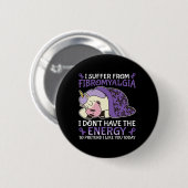 Fibromyalgie Bewusstsein Button (Vorne & Hinten)
