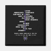 Fibromyalgie Bewusstsein Chronische Krankheit Gesc Magnet (Vorne)