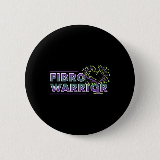 Fibromyalgie Bewusstsein Fibro Krieger Grafisches Button (Vorderseite)