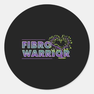 Fibromyalgie Bewusstsein Fibro Krieger Grafisches Runder Aufkleber