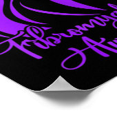 Fibromyalgie Bewusstsein Fibro Krieger Lila Band Poster (Ecke)