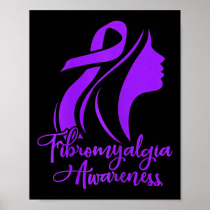 Fibromyalgie Bewusstsein Fibro Krieger Lila Band Poster