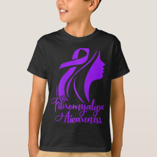 Fibromyalgie Bewusstsein Fibro Krieger Lila Band T-Shirt