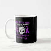 Fibromyalgie Bewusstsein Fibro Krieger Lila Schäde Kaffeetasse (Links)