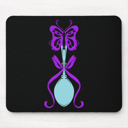 Fibromyalgie Bewusstsein Fibro Krieger Überlebende Mousepad (Vorne)