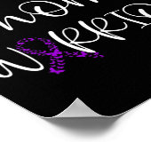 Fibromyalgie Bewusstsein Fibro Krieger Unsichtbare Poster (Ecke)