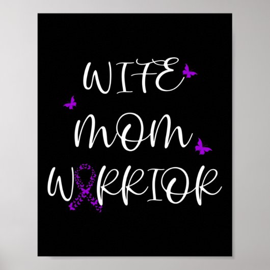 Fibromyalgie Bewusstsein Fibro Krieger Unsichtbare Poster (Vorne)